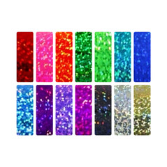 1.5 INCH Holographic Sparkle Rectangle Sticker Sheet! – Choose a Color & Size