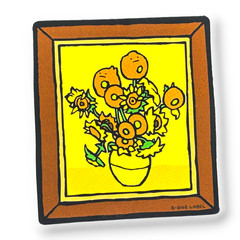 Sunflowers Portrait ✦ B-Side Label Sticker ✦ Japan