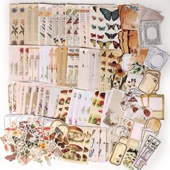 200 Vintage Scrapbook Supplies for Journals, Planners, and Collage Art