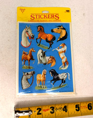 Vintage 1985 Hallmark Horse Stickers Ambassador 4 Sheets Self Adhesive NOS
