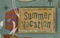 K & Co Studio 112 Vacation Stickers Embossed Scrapbooking Card Making