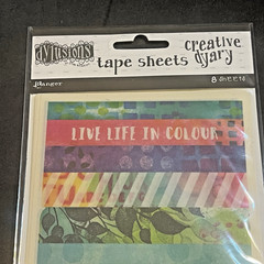 Ranger Dylusions Creative Dyary Back Chat Stickers & Washi Tape Sheets NEW