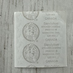 Vintage Sandylion Prismatic Stickers 1 Mod 2″X2″ Sticker Silver Glittery Stars