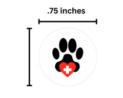 Dog vet appointment Planner Journal Stickers, Round