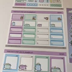 Hubman & Chubgirl Positivity Pop-Ups Planner Kit & Dreamy Reminders Stickers Set