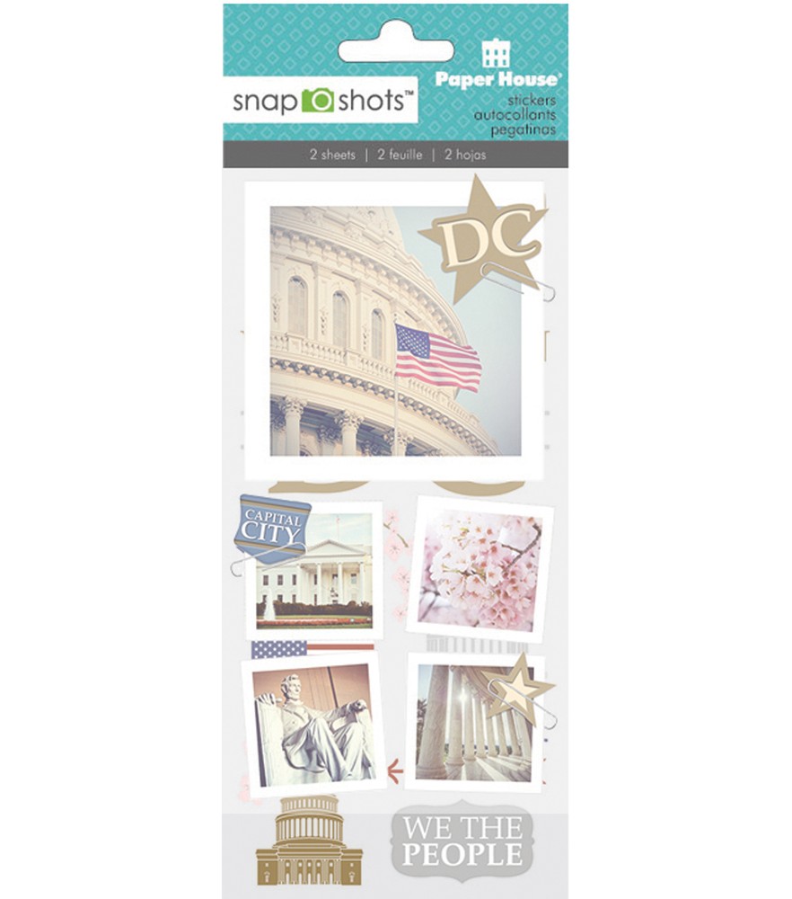Paper House Snapshots Word Stickers – Washington DC #283