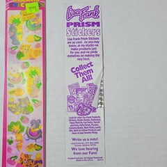 Vintage Lisa Frank Iridescent and Holographic Stickers Dogs Cats Fruit Veggies