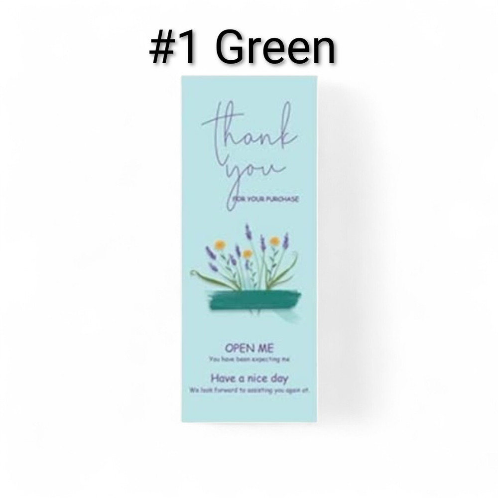 Thank you Sticker 10×4cm 1pc Selectable Random – Japan Domestic Shipping Only