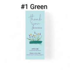 Thank you Sticker 10×4cm 1pc Selectable Random – Japan Domestic Shipping Only