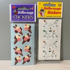 Stickermagic Ice Cream & Fuzzy Ghost Stickers