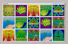Lot of 7 Vintage Highlights Holiday Sticker Sheets Memorial Labor Arbor Day NOS