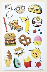 Themed /Food, Emoji Sticker sheet
