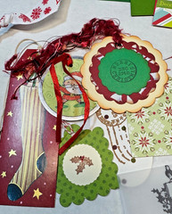 Christmas lot scrapbook planner journal junk collage ephemera paper crafting art