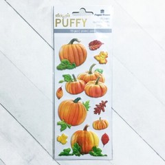 Pumpkin Stickers Scrapbook Embellishments Sticky Pix Puffy Fall Halloween