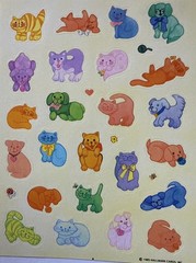 LITTLE CATS & DOGS Stickers(28pc) Hallmark…Kitten…Puppy…Animal…Card Making…
