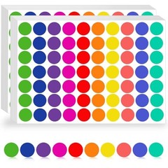 4200 Pcs Colored Dot Stickers 3/4″ Round Color Coding Labels Office Classroom