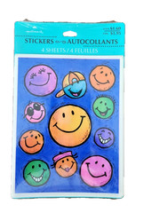 Sealed Vintage Hallmark Stickers Cool Funny Smiley Faces – 4 shts