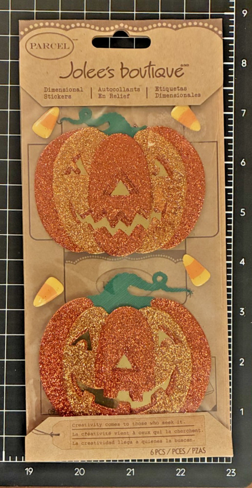 Jolees Boutique Stickers GHOSTS & CATS & SWEETS, GLITTER PUMPKINS or CARVING