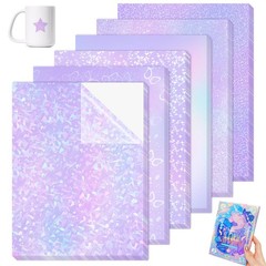 36 Sheets Holographic Sticker Paper 8.3 X 11.7 Inch A4 Size Holographic Laminate