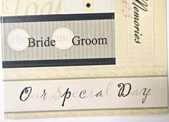 Pebbles Inc Wedding Sampler Cardstock Stickers Tidbits Words, Bride Groom Quotes