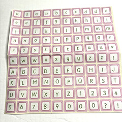 Vintage Scrapbook Alphabet LOT – 9 Sets of Paper Punchout & Tag Letters/Numbers