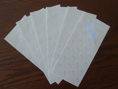 148 Pearl Rose on Ivory ENVELOPE SEALS Wedding Labels Round Stickers NEW