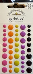 Doodlebug Sprinkles Halloween Assorted Dots Pink Orange Black White Green