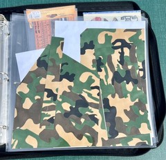 Crop In Style Binder With Lots Of Stickers ~ 17 Sheets full ~ Navy Blue Binder