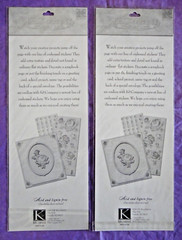 K&Company Embossed Stickers – 3 Acid & Lignin Free Sheets