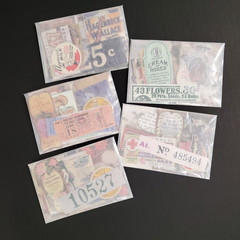 50 Piece Junk Journal Ephemera Pack-Small Pieces Vintage Inspired Scrapbook Lot