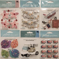 JOLEE’S BOUTIQUE Lot of 29 Dimensional Scrapbooking Stickers Assortment