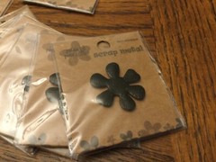 Scrapbooking Scrap Metal Letters Flowers Hearts Self Adhesive by Pressed Petals