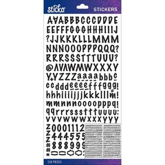 Sticko Alphabet Stickers Black Marker Small