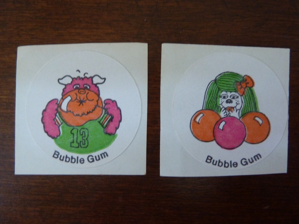 Vintage 80’s CTP Sniffy’s Gang Matte Scratch and Sniff Stickers – BUBBLE GUM