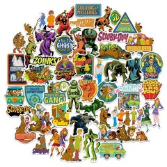 SCOOBY DOO VARIETY DIE CUT VINYL 50 CT STICKER PACK