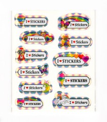 Prism I Heart Stickers Rainbow Moon Gumball Machine Unicorn Sheet by Miss Midie