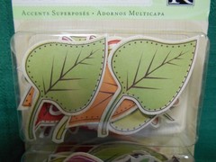 K & Company Layered Accents Autumn Days 32 Piece Leaves Acorns Apples Pumpkins