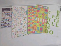 Scrapbook Organizer & Accessories (Stickers, Scissors, Magazine)