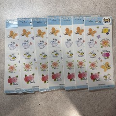 Lot of 7 VTG y2k Stickeroni Hallmark Sticker Sheets Flowers Spring Greetings