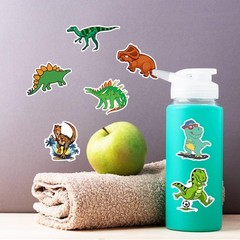 100PCS Colorful Waterproof Dinosaur Stickers – Perfect Party Supplies & Rewards
