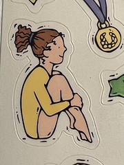 GYMNASTICS Stickers (22pc) Frances Meyer•Competition￼•Trophy•Olympics￼•Beam•Star