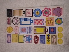 Lot of 26 Sheets Miscellaneous scrapbook Stickers embellishments scissors READ