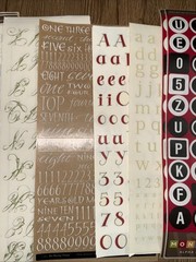 Huge Lot Scrapbooking Letters And Numbers Bo Bunny Me And My Big Ideas 80 Pages