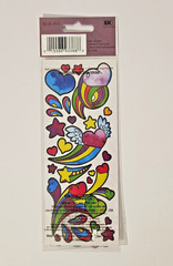 Sticko GIRLY HEARTS Multicolor Stickers 2 sheets per pack/54 pieces Discontinued