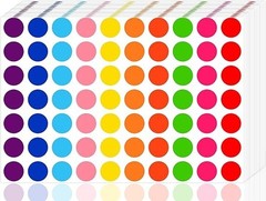 3500 Pcs Colored Dot Stickers, 3/4″ Label Sticker round Color Coding Labels