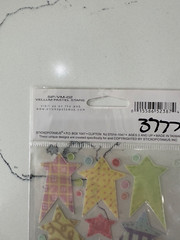 Sticko Autocollant Vellum Photo Safe Pastel Stars Stickers Different Sizes Craft