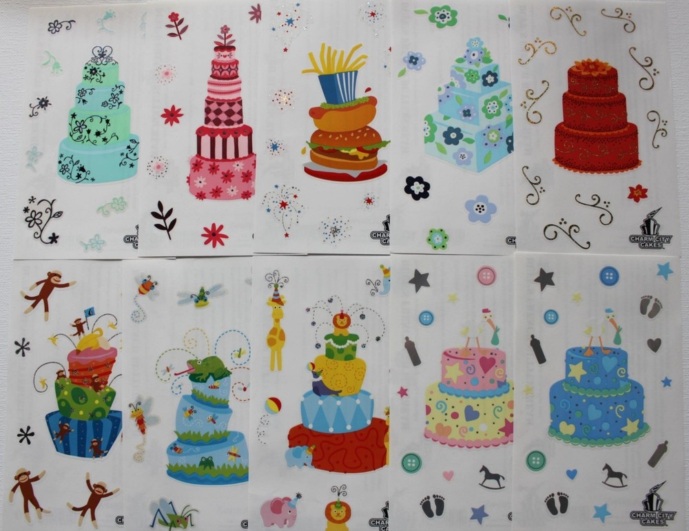 Mrs. Grossman sticker sheet You Choose – Charm City Cakes