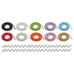 10Pcs 4mm x 1m Rhinestone Rope Crystal String 10 Colors