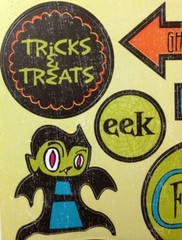 HALLOWEEN Self Adhesive Die-Cut Stickers (18pc)Reminisce•Holiday•Witches•Cat
