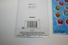 New 2013 Moose Unique Puffy Stickers SHOPKINS Food Items 3 Sheets 72 Pieces